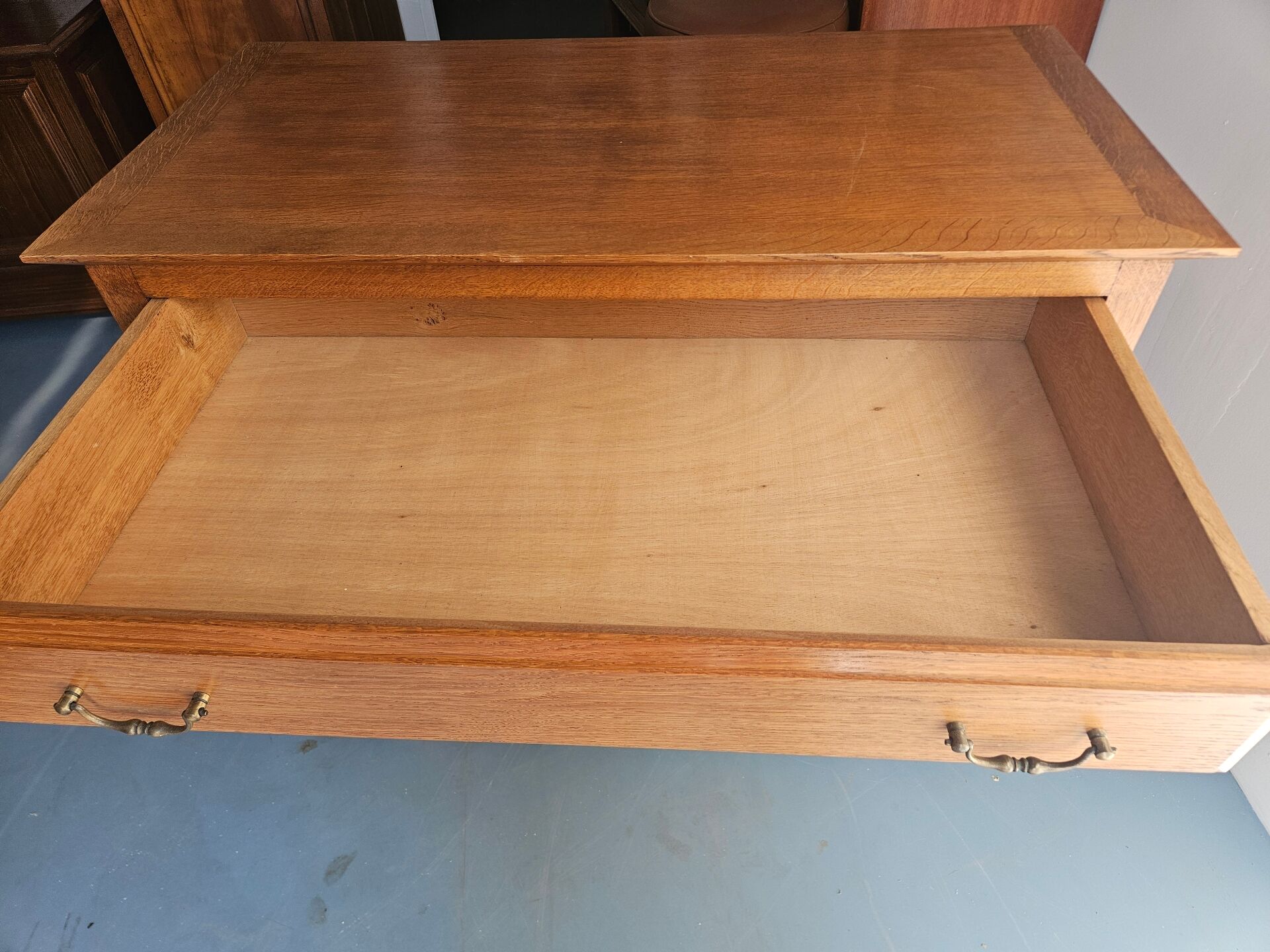 Antique wooden commode in Scandinavian style