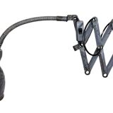 Grey Industrial Scissor Wall Lamp from Elektroinstala, 1960s