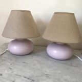 Pair of ceramic bedside lamp feet