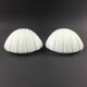 Pair of Opaline Glass Shell-Shaped Wall Lights from Limburg, Germany, 1970s
