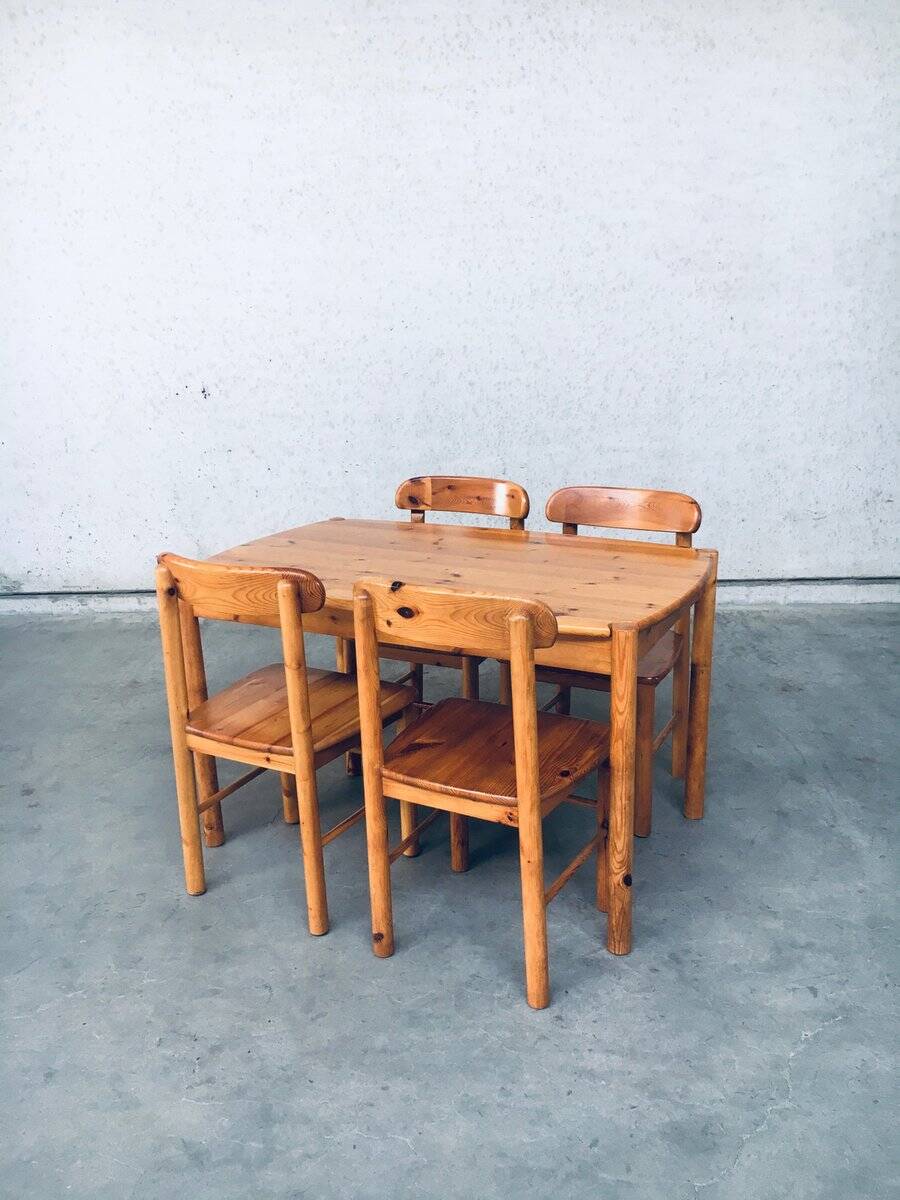 Danish Pine Chairs, 1975, Set of 4