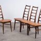 Lis Dining Chairs in Rosewood by Niels Koefoed, Denmark, 1960s, Set of 4