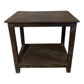 Black lacquered teak console