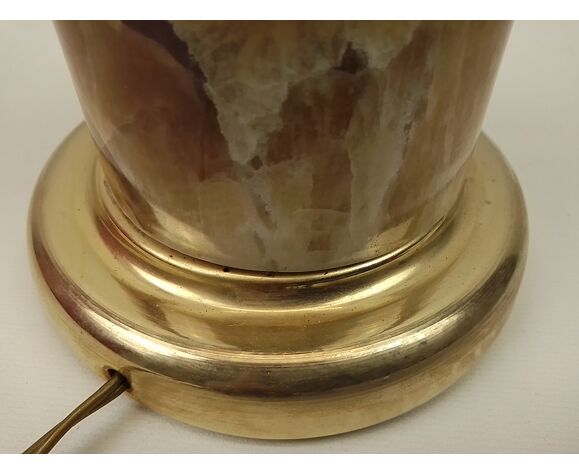 Lamp foot in alabaster and metal 31cm