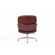 Eames Time Life Lobby office chair in red leather by Charles and Ray.