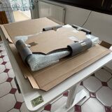 Old baroque style wall mirror with golden moldings