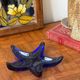 Blue glass catch-all trays