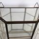 Vintage Wall Display Cabinet Glass, brass and mirror