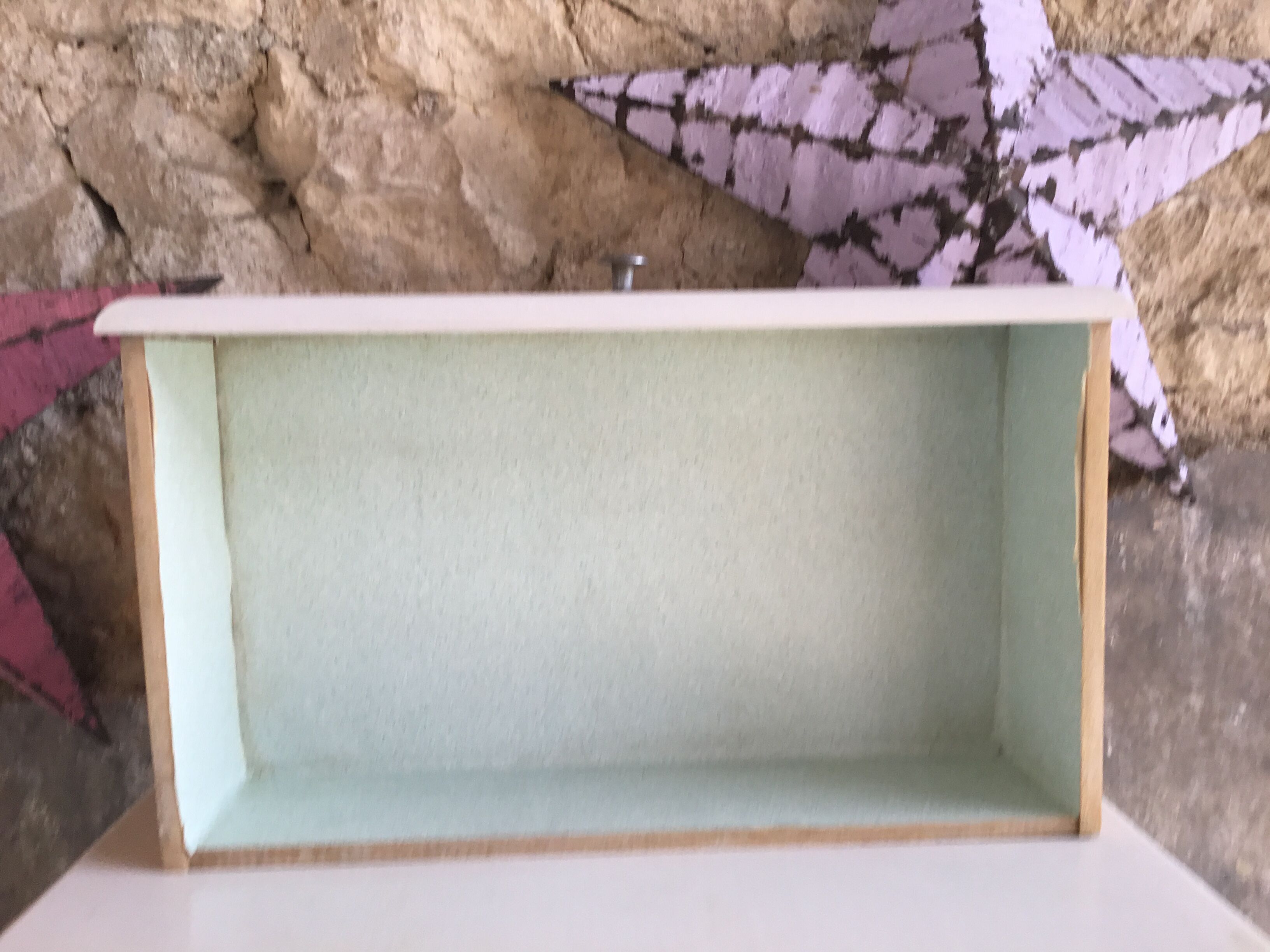 Vintage white wood dresser