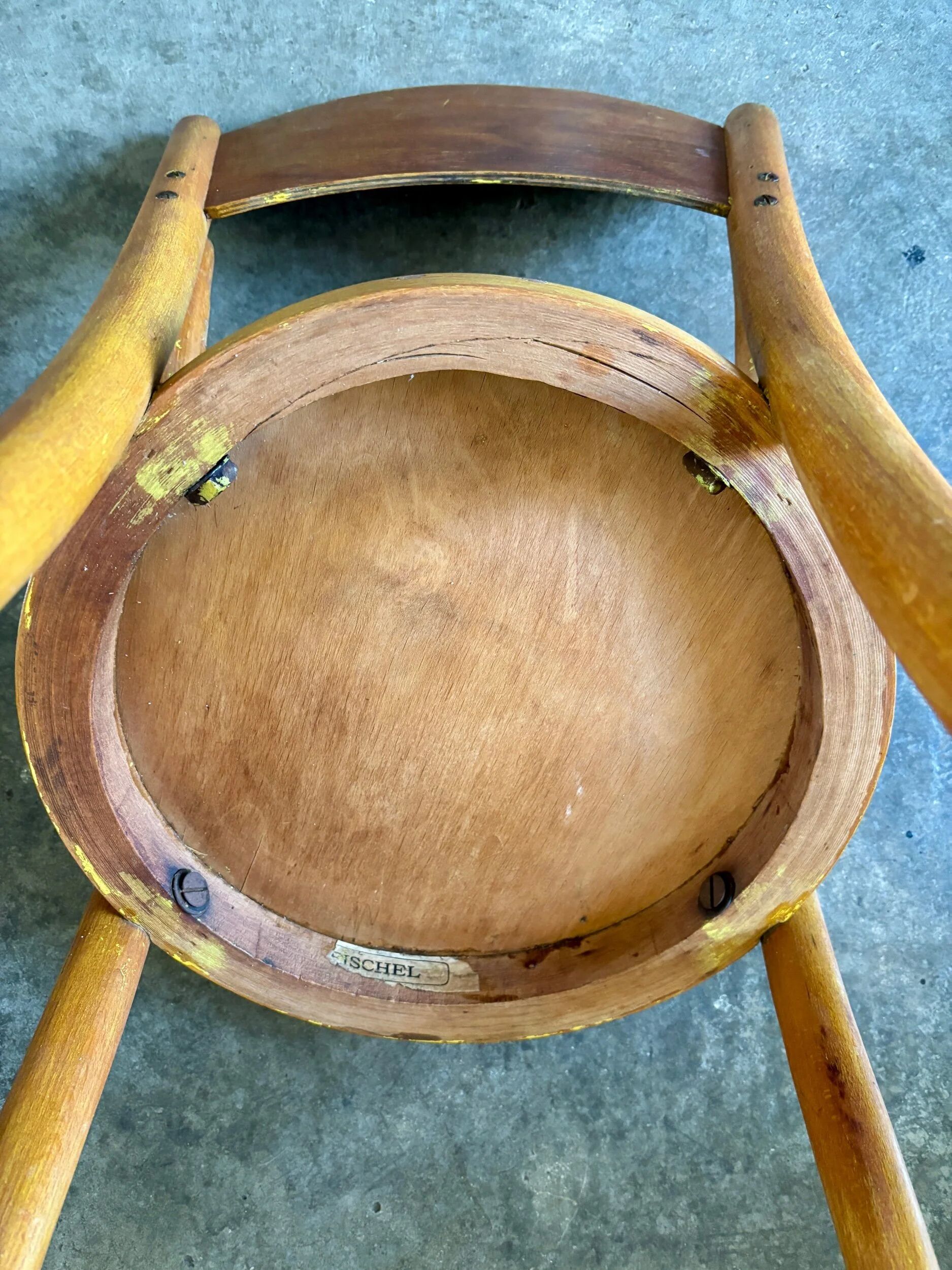 Fischel children's armchair in bent beech wood