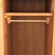Renovated vintage 1950s oak boarding school wardrobe