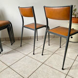 2 original vintage 1960s Mullca 510 adult school chairs