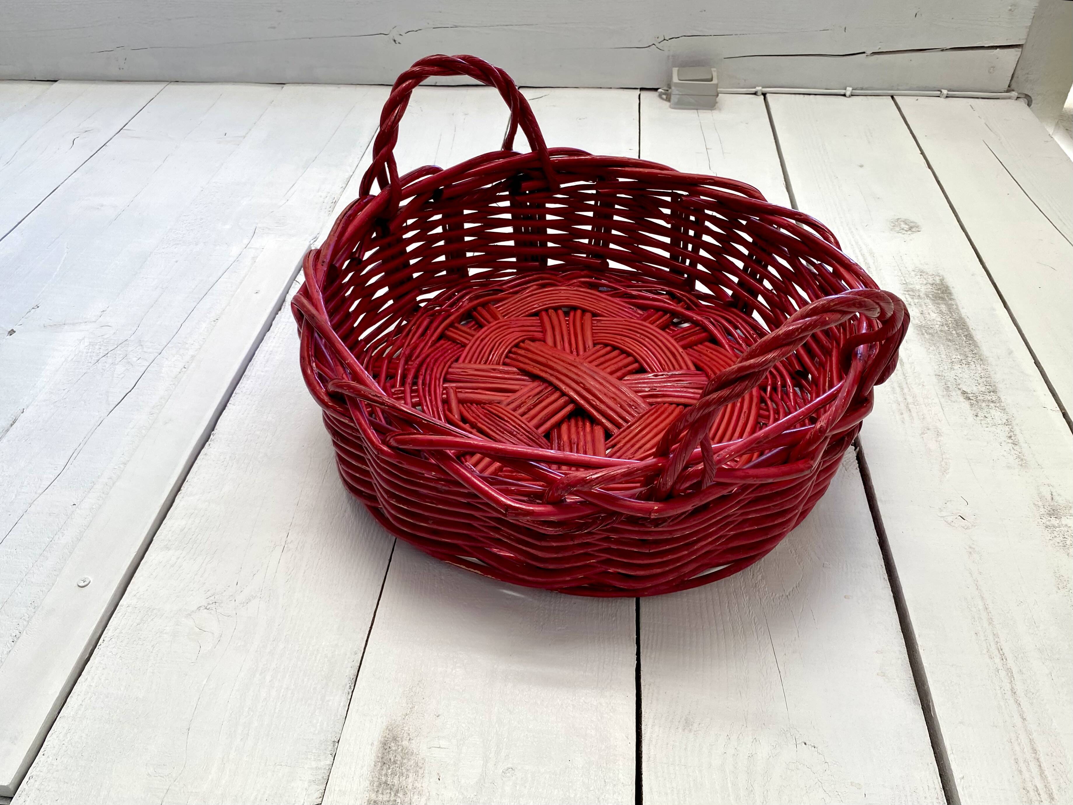 Panier XXL rotin peint