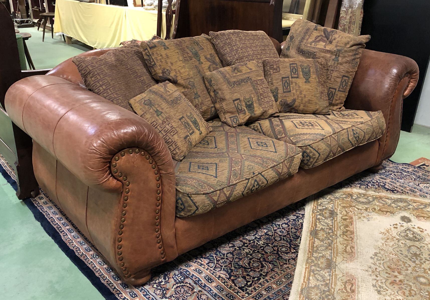 Sofa Thomas Lloyd of 1970s leather