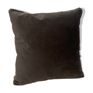 Coussin velours gris