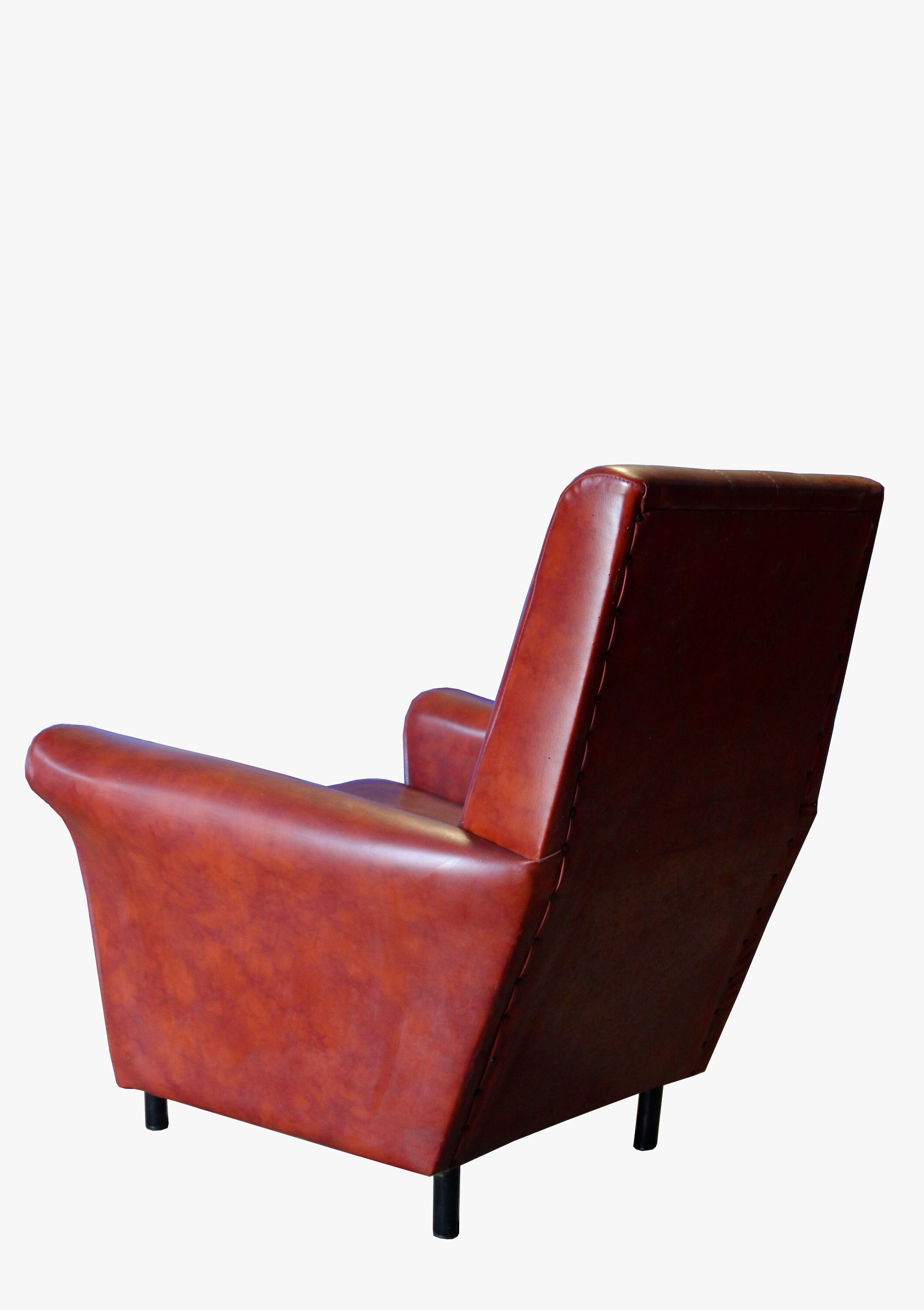 Vintage lounge, convertible Canape and 2 armchairs