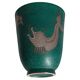 Wilhelm kage 'argenta' ceramic vase for gustavsberg sweden 1940s marked