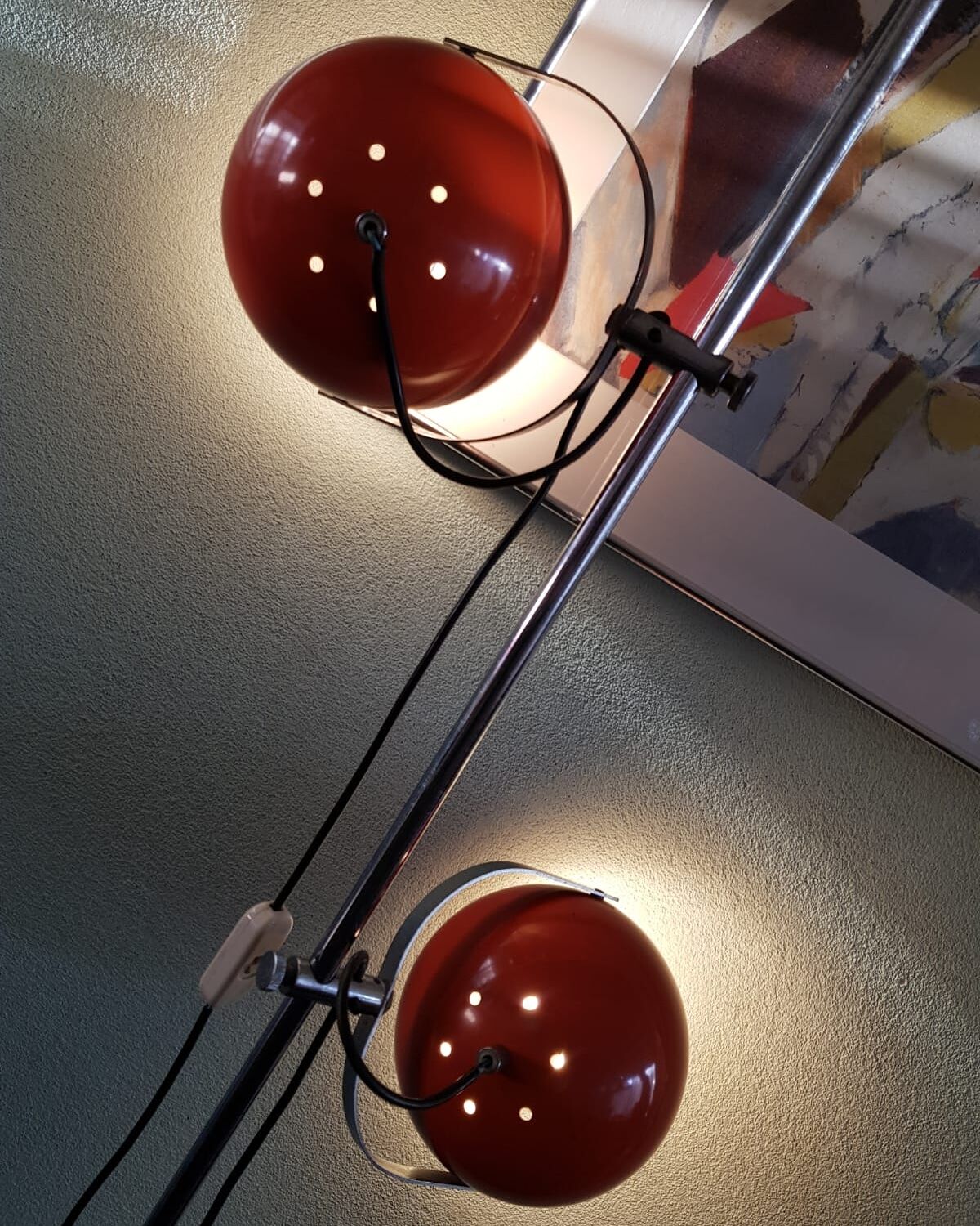 Floorlamp Raak Amsterdam, orange, '70s