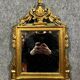 Louis XVI style mirror in gilded wood and lacquered wood circa 1900