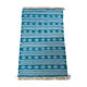 Traditional Berber blue and white kilim rug 115cm-70
