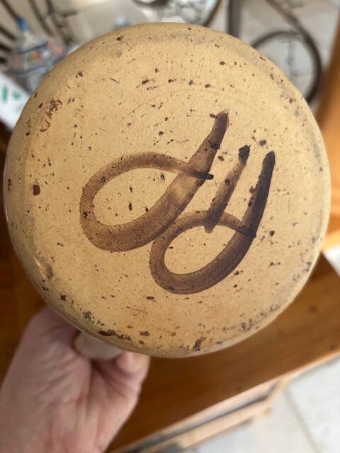 Corsican ceramic jug signed pip