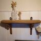 Wooden wall shelf
