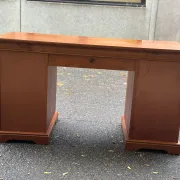 Minister's desk solid wood drawers storage keyboard shelf 140x60 1980