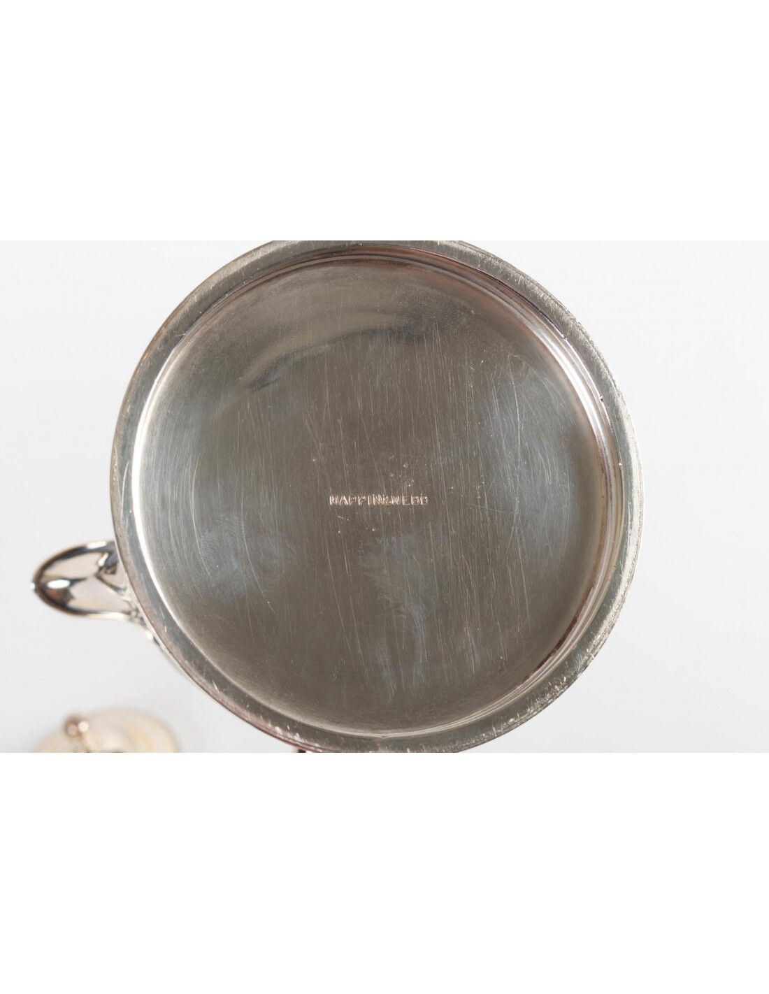 Chocolatier in silver metal twentieth century