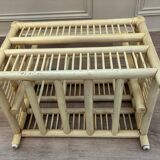 Rattan magazine/bottle holder