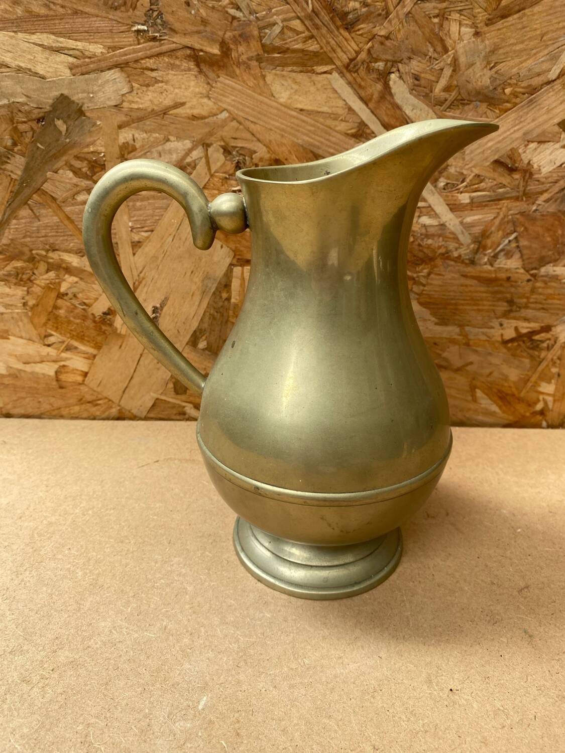 Antique Brass Pitcher Vintage Kitchen
