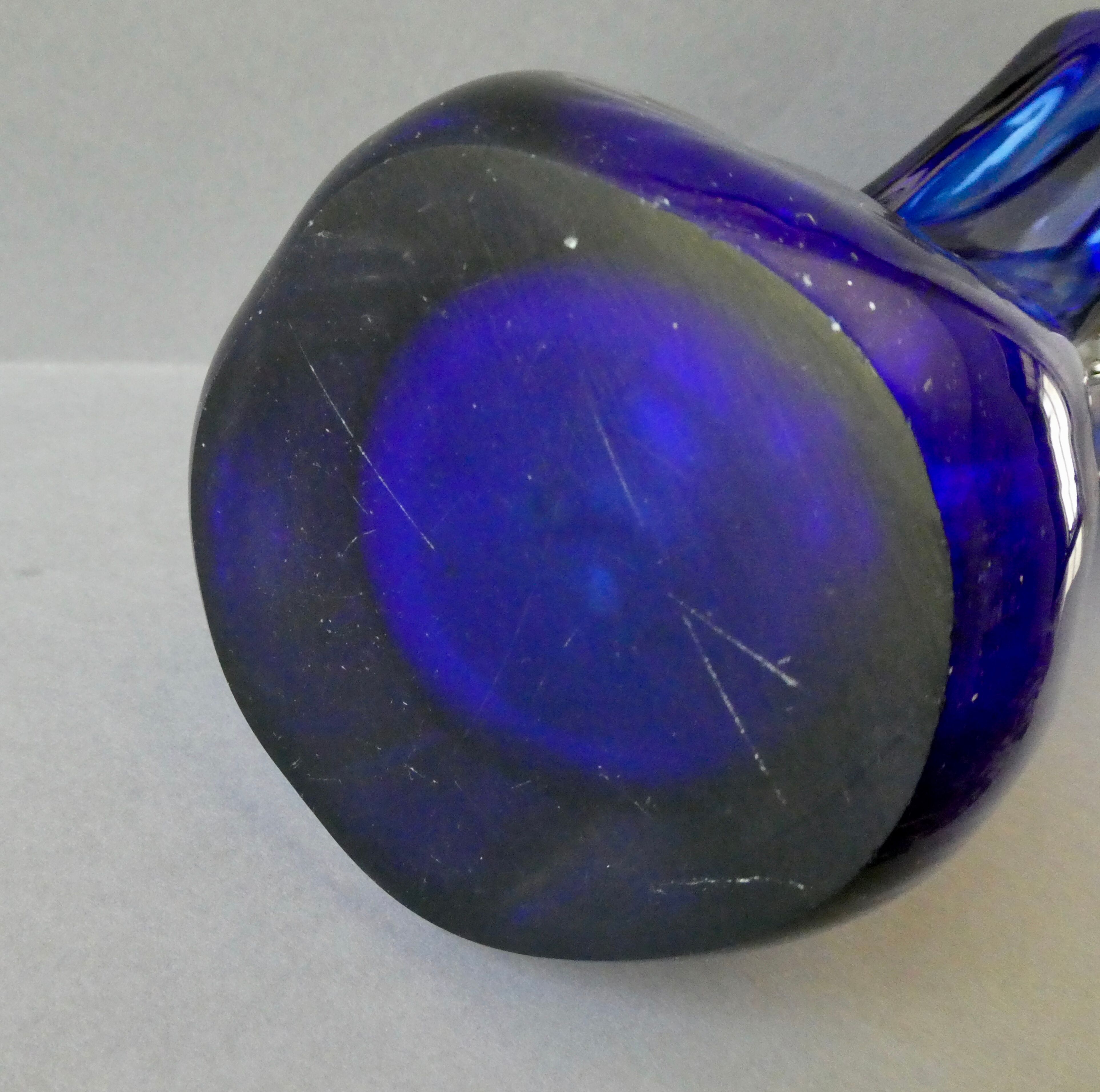 Murano blue glass vase, 70s
