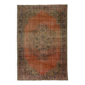 Turkish Anatolian Handmade Vintage Rug 270 cm x 174 cm