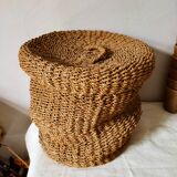 Rope storage basket