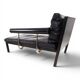 B&B Italia Baisity Leather Chaise Lounge / Daybed by Antonio Citterio, 1980