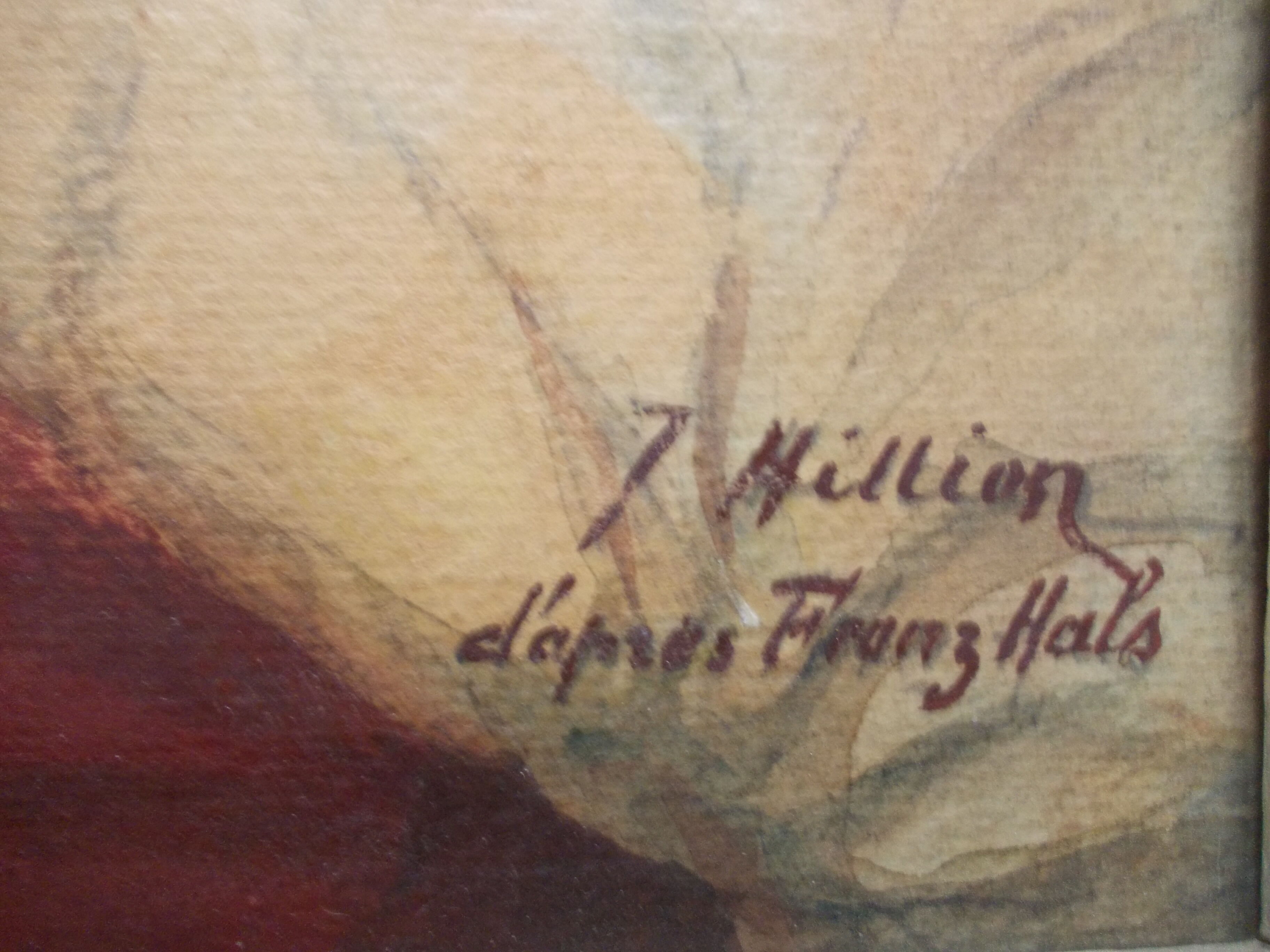 Painting oil on wood painting 1930