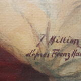 Painting oil on wood painting 1930