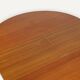Round extendable dining table in teak – 1960s