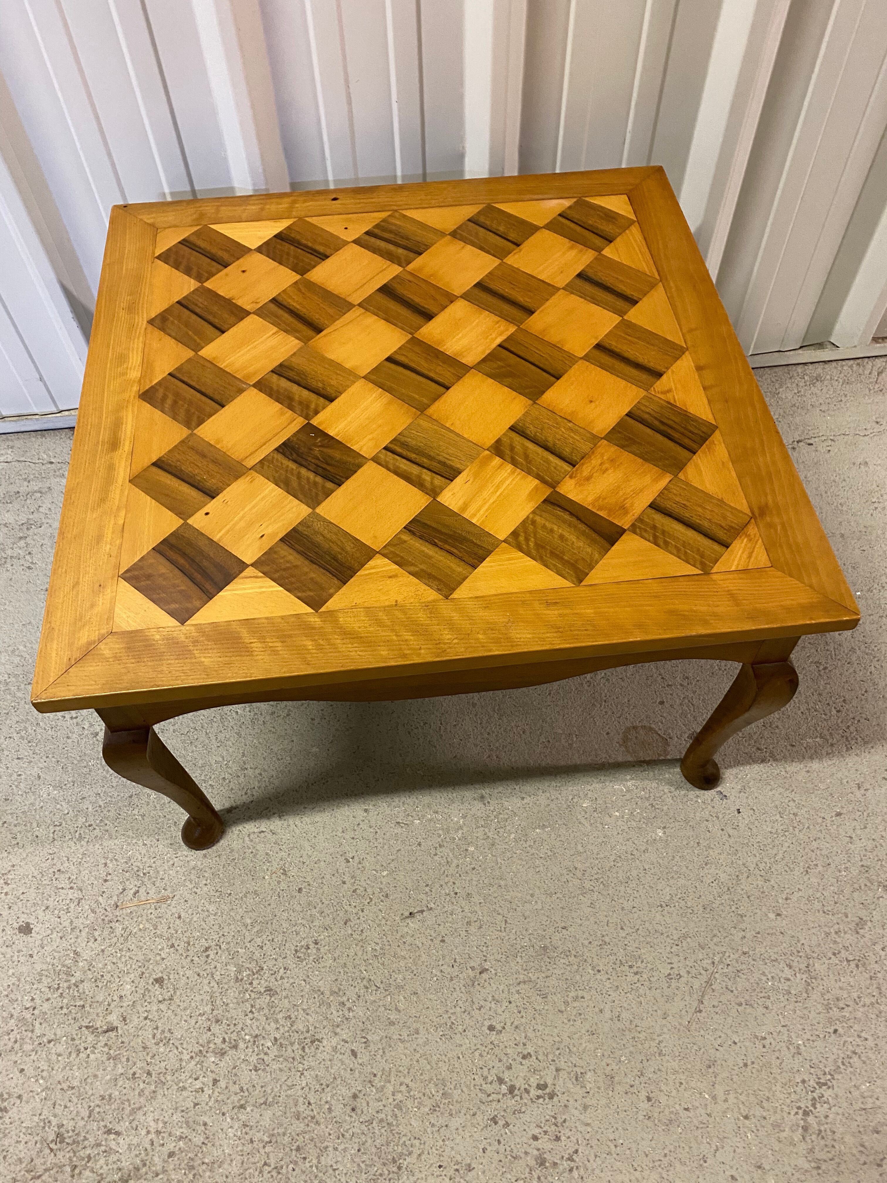 Marquetry coffee table
