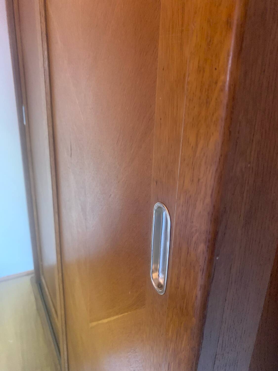 Vintage wardrobe with compass feet