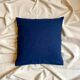 Coussin en lin bleu marine 40 cm