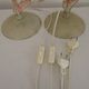 Pair Of French Vintage Metal Table Lamps With Scrolling Leaf Detail