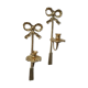Set de 2 appliques murales chandelier en laiton