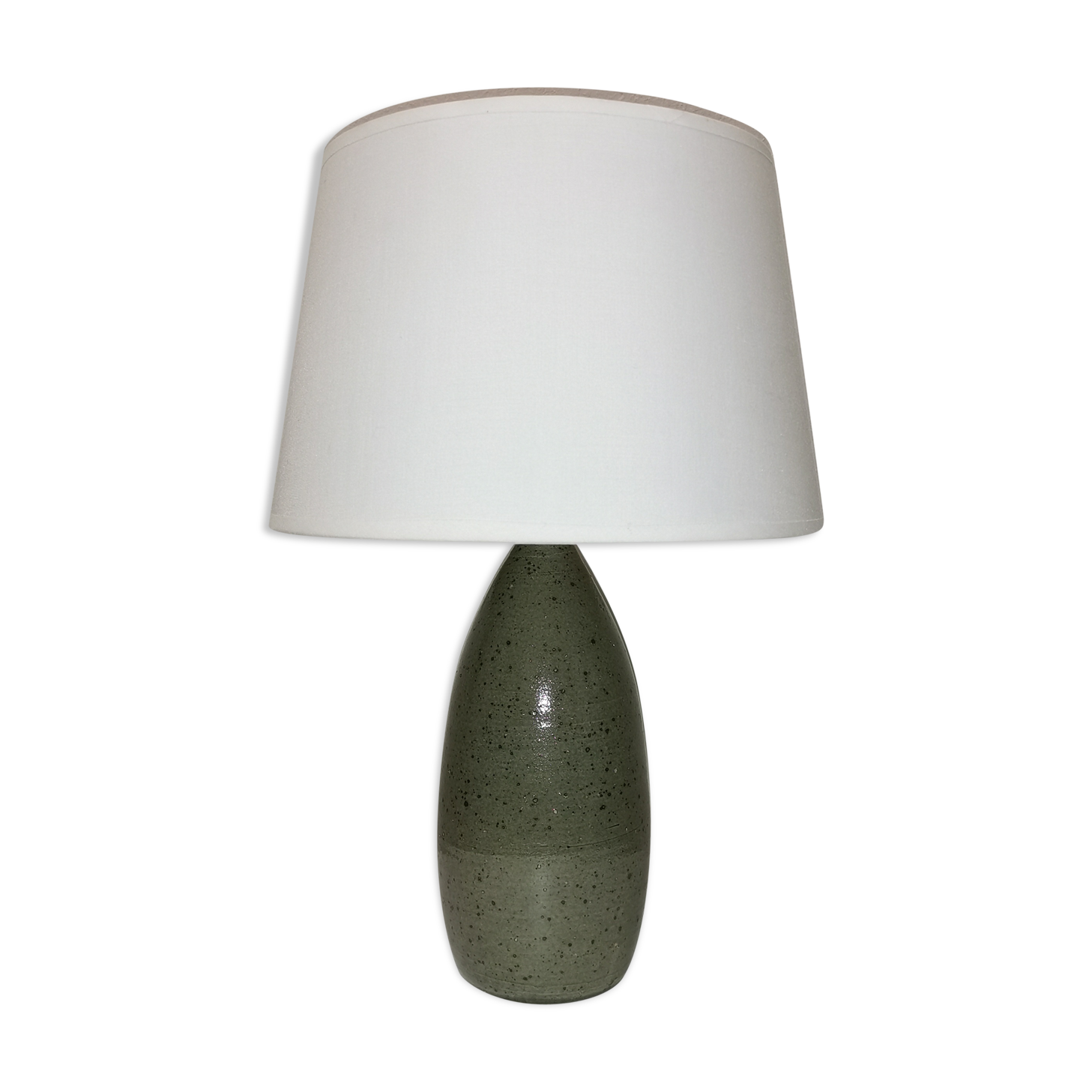 Enamelled stoneware table lamp, 1960