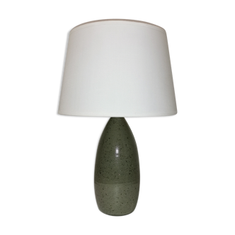 Enamelled stoneware table lamp, 1960