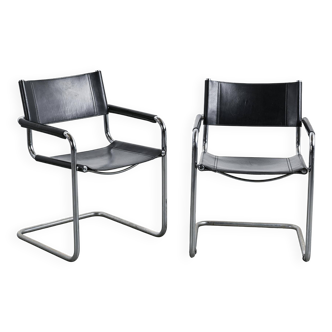 Pair of cantilever armchairs by Matteo Grassi, Italy, circa 1970.
