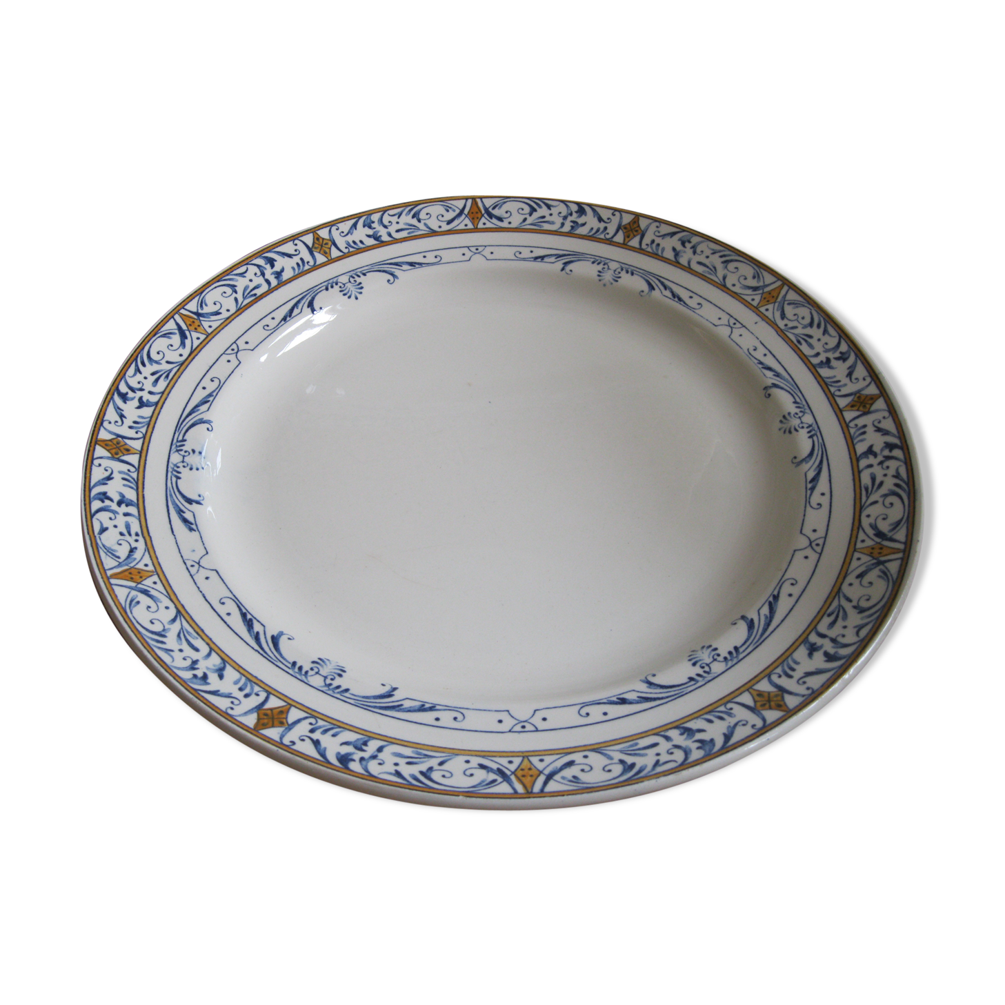 Round dish Creil and Montereau