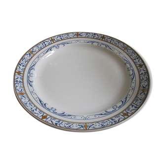 Round dish Creil and Montereau