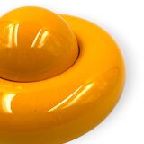 Sergio Asti, Yellow ceramic sculpture / box, Gabbianelli Italy ca. 1971