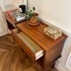 Pair of vintage bedside tables with compass feet