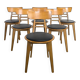 Set of 6 chairs published by Ton.
